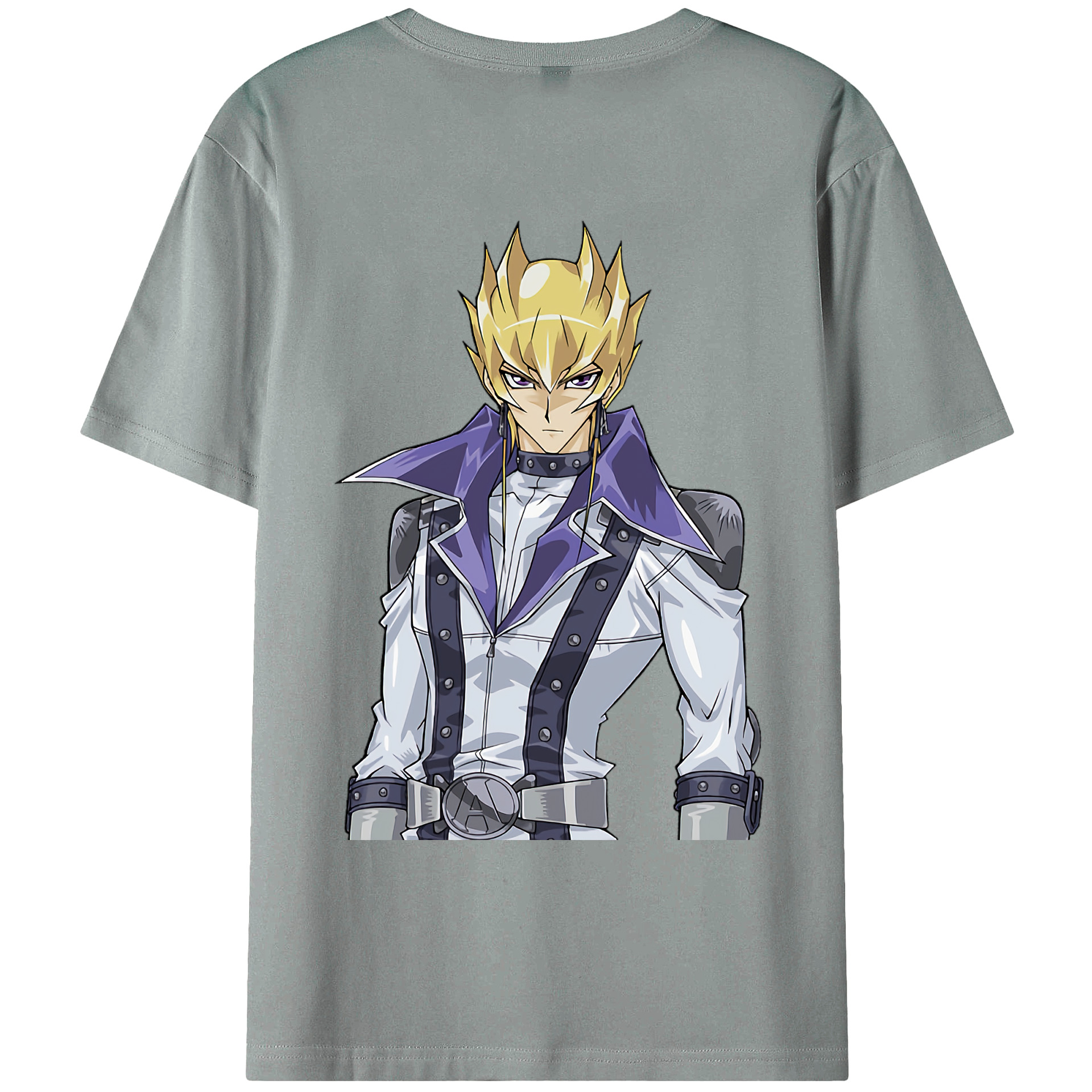 （画像用） 遊☆戯☆王 Yu-Gi-Oh! 綿100％ メンズ半袖Tシャツ（バックプリント） 通気性